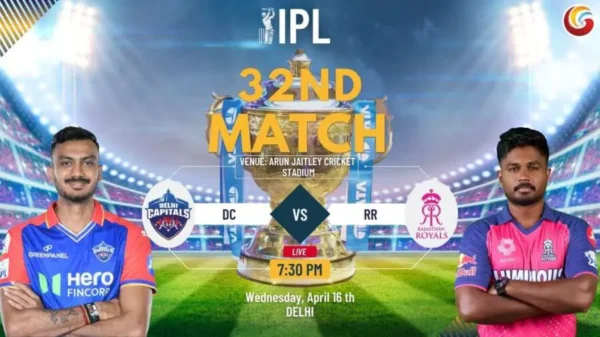 🏏 IPL 2025 Match 32: Delhi Capitals 🆚 Rajasthan Royals – April 16, 7:30 PM IST