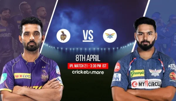 🏏 IPL 2025 Match 21: Kolkata Knight Riders 🆚 Lucknow Super Giants – April 8, 3:30 PM IST