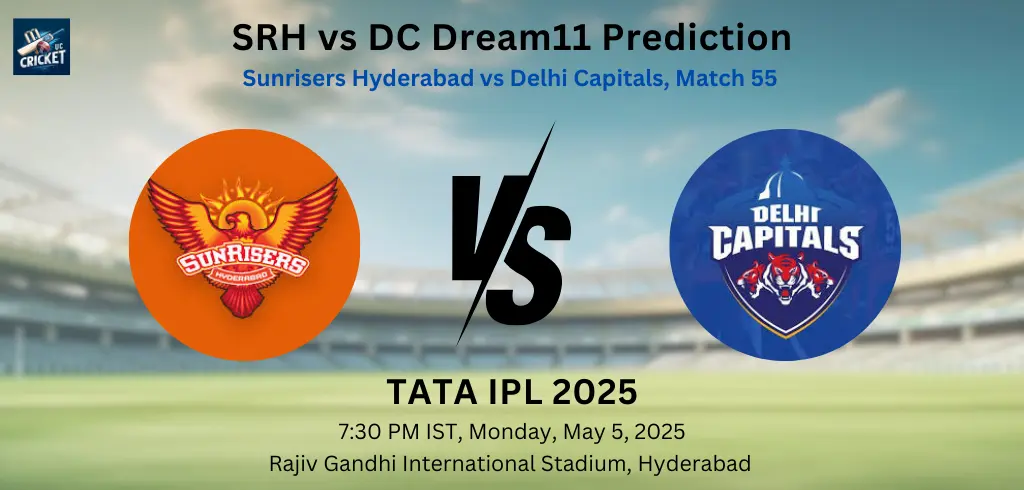 SRH vs DC Best Dream11 Team Today